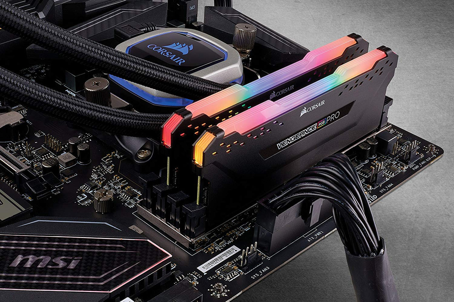 CORSAIR Vengeance RGB PRO 16GB (2x8GB) DDR4 3200MHz C16 LED Desktop Memory - Black