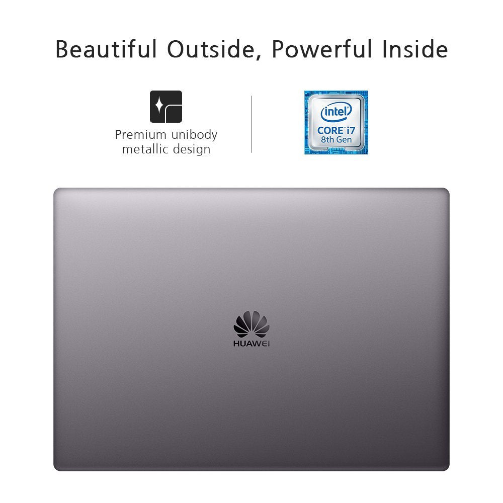 Huawei MateBook X Pro Signature Edition Thin & Light Laptop, 13.9" 3K Touch, 8th Gen i7-8550U, 16 GB RAM, 512 GB SSD, GeForce MX150, 3:2 Aspect Ratio, Office 365 Personal, Space Gray - Mach-W29C