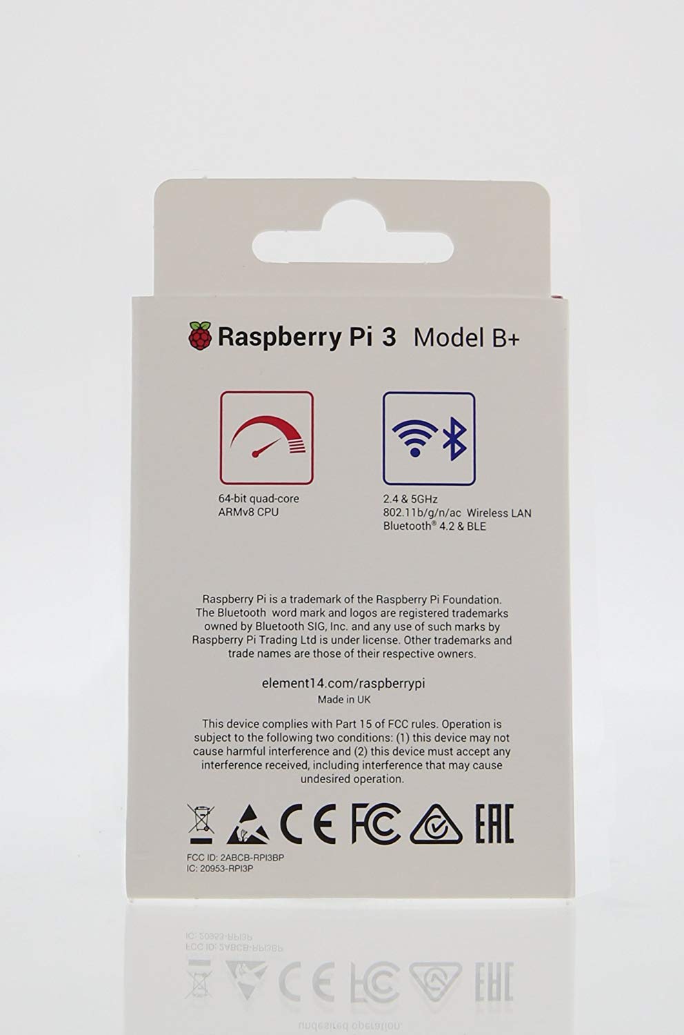 Element14 Raspberry Pi 3 B+ Motherboard