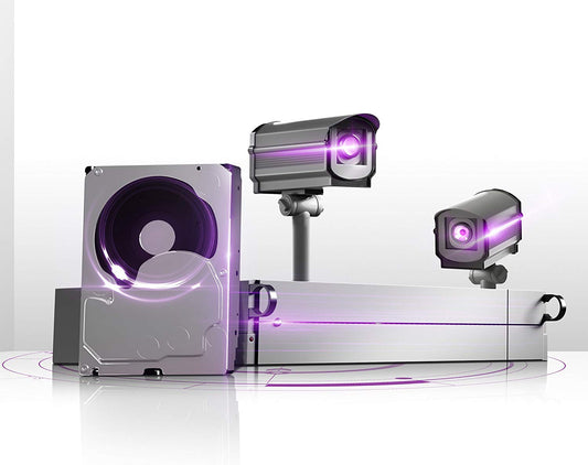 WD Purple 4TB Surveillance Hard Drive - 5400 RPM Class, SATA 6 Gb/s, 64 MB Cache, 3.5" - WD40PURZ