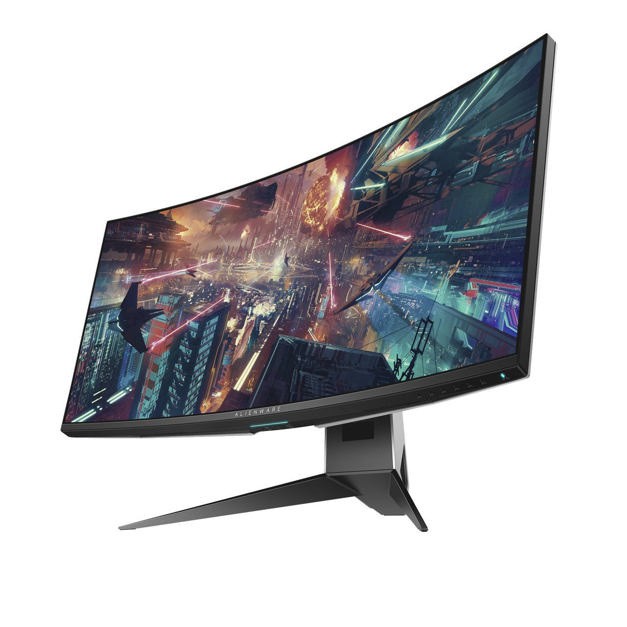 Dell Alienware 1900R 34.1", Curved Gaming Monitor LED-Lit, WQHD 3440 x 1440p Resolution, 4ms 120Hz Overclocked Refresh Rate, NVIDIA G-Sync, 21:9 Aspect Ratio, HDMI, Display Port, 4x USB 3.0, AW3418DW