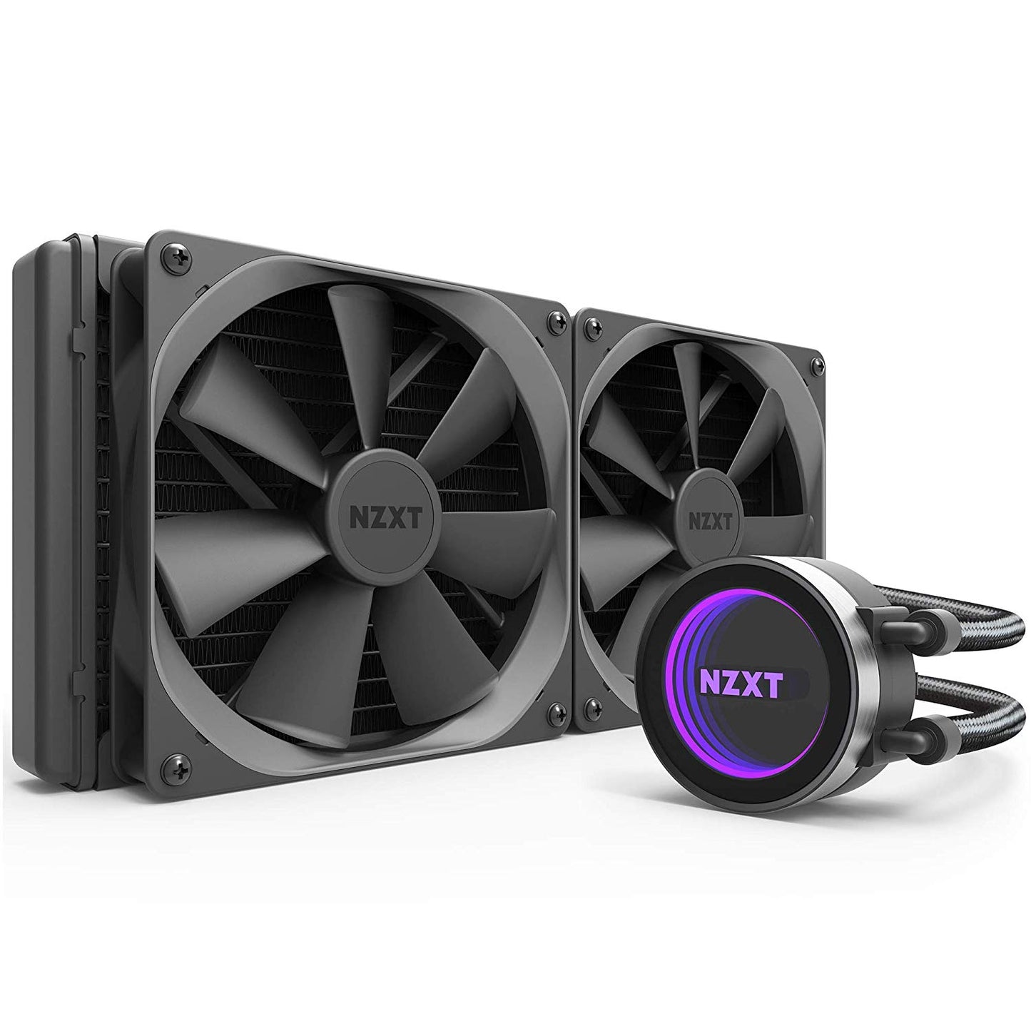 NZXT Kraken X62 280mm - All-In-One RGB CPU Liquid Cooler - CAM-Powered - Infinity Mirror Design - Performance Engineered Pump - Reinforced Extended Tubing - Aer P140mm Radiator Fan (2 Included)