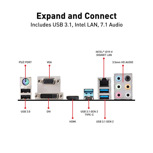 MSI Z390-A PRO LGA1151 (Intel 8th and 9th Gen) M.2 USB 3.1 Gen 2 DDR4 HDMI DP CFX Dual Gigabit LAN ATX Z390 Gaming Motherboard