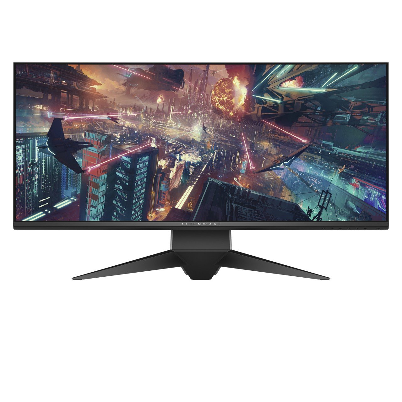 Dell Alienware 1900R 34.1", Curved Gaming Monitor LED-Lit, WQHD 3440 x 1440p Resolution, 4ms 120Hz Overclocked Refresh Rate, NVIDIA G-Sync, 21:9 Aspect Ratio, HDMI, Display Port, 4x USB 3.0, AW3418DW