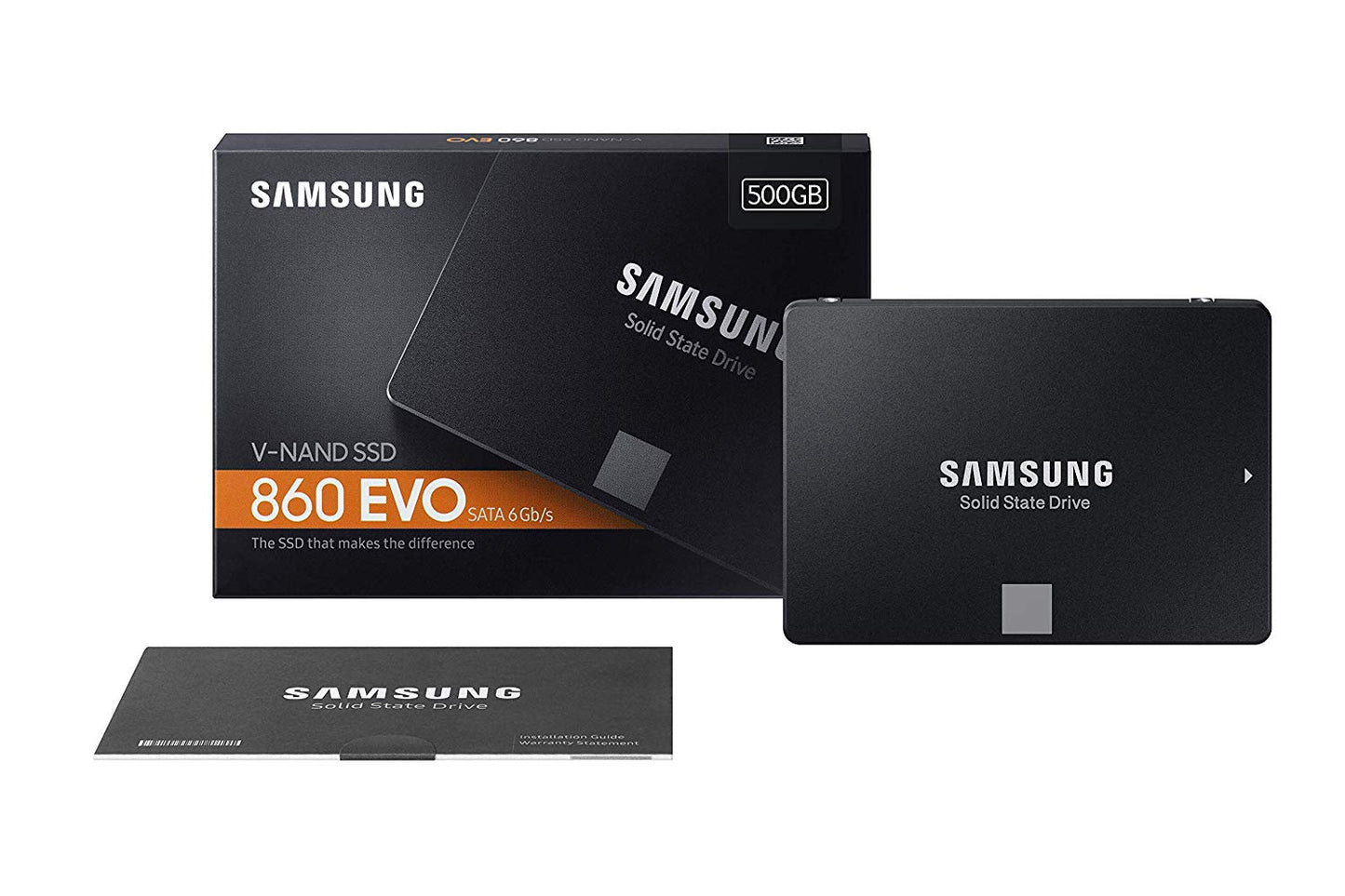 Samsung 860 EVO 500GB 2.5 Inch SATA III Internal SSD (MZ-76E500B/AM)