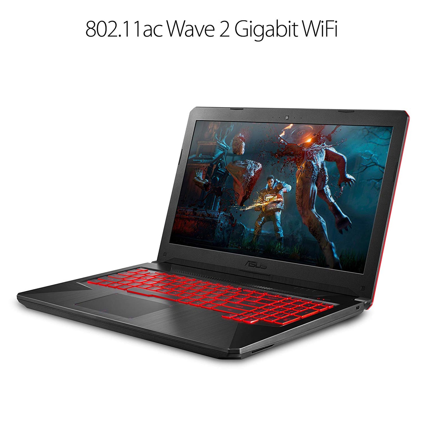 ASUS TUF Gaming Laptop FX504 15.6” 3ms Full HD IPS-level, Intel Core i5-8300H Processor, NVIDIA GeForce GTX 1060, 8GB DDR4, 256GB M.2 SSD, Gigabit WiFi, Windows 10 - FX504GM-WH51